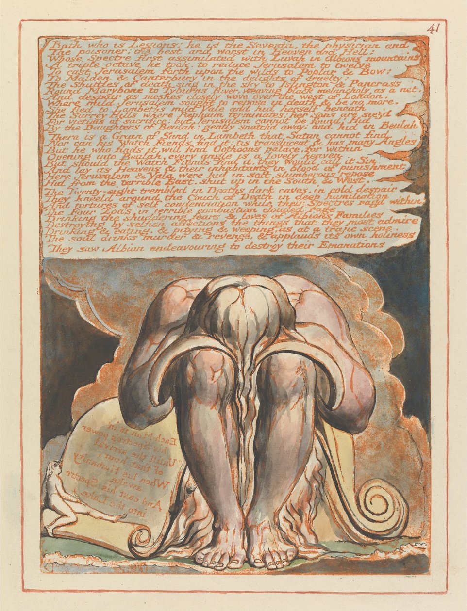Jerusalem, levy 41, Bath, joka on legioonia .... tekijältä William Blake