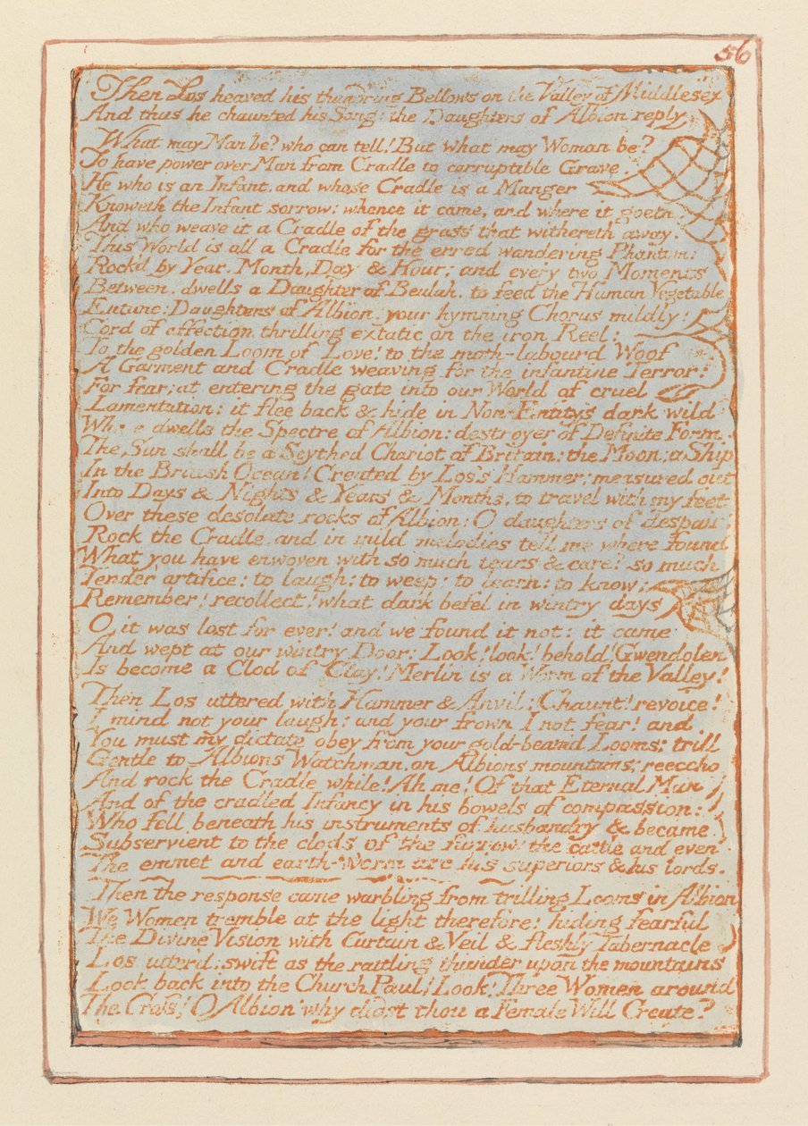 Jerusalem, levy 56, sitten Los nousi .... tekijältä William Blake