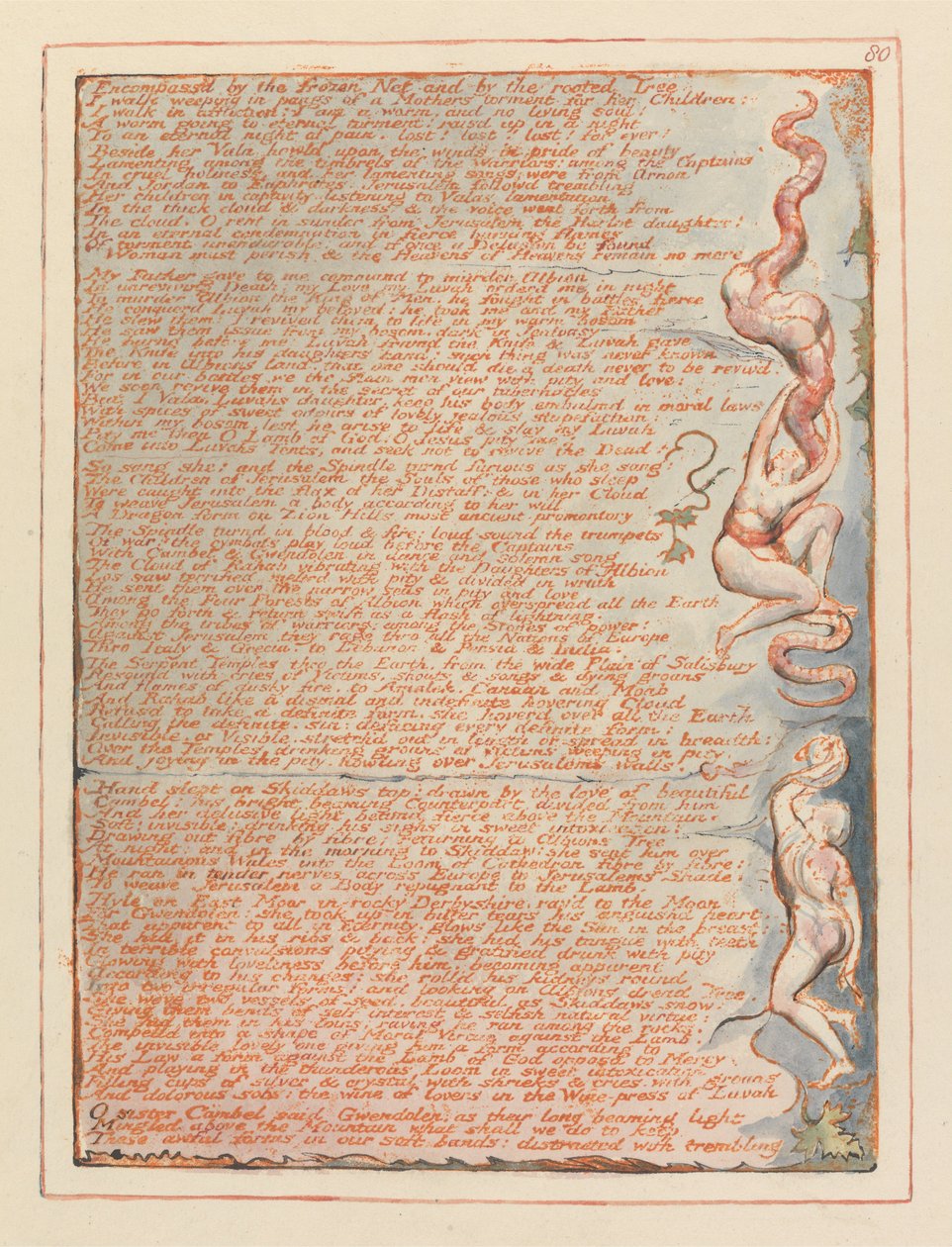 Jerusalem, levy 80, jäädytetty verkko..... tekijältä William Blake
