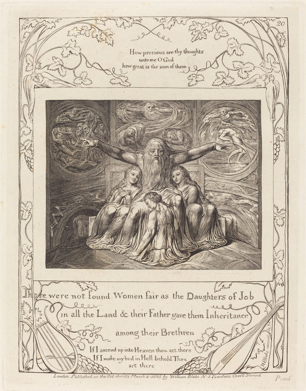 Job ja hänen tyttärensä tekijältä William Blake