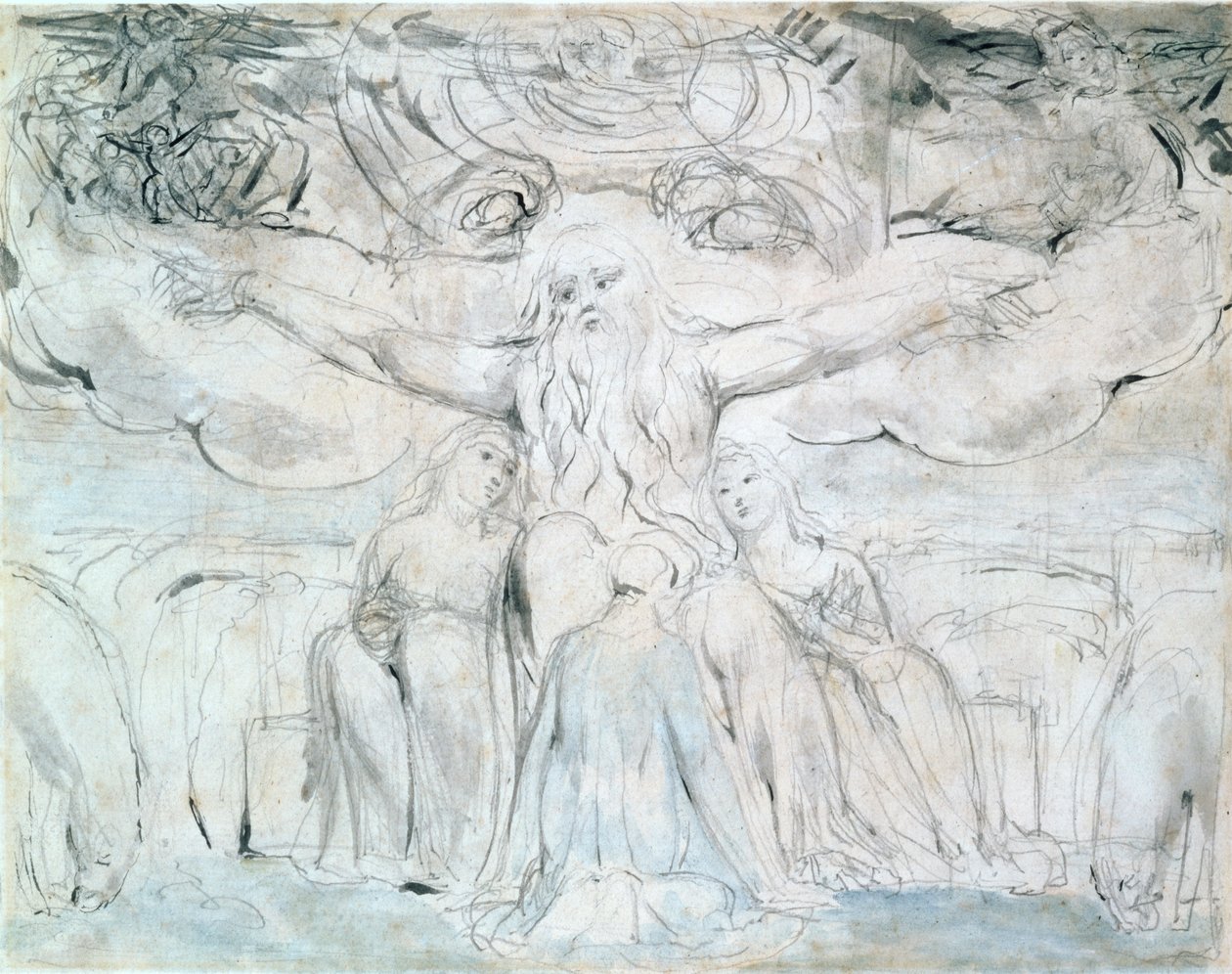 Job ja hänen tyttärensä tekijältä William Blake