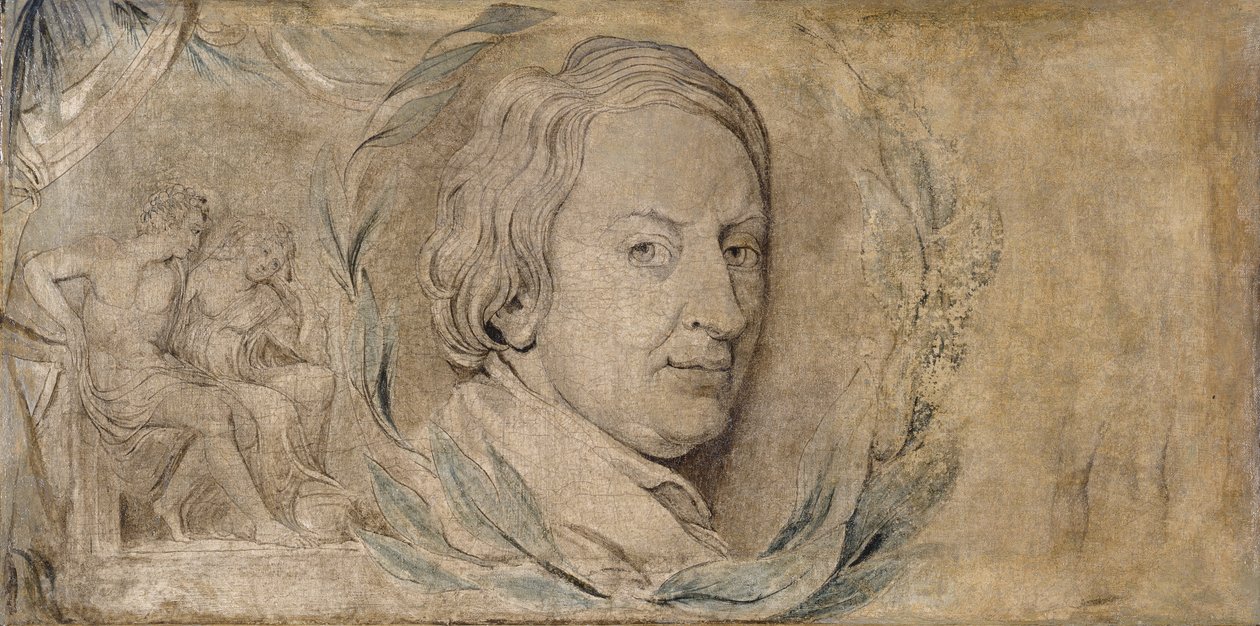 John Dryden, n. 1800 (tempera kankaalle) tekijältä William Blake