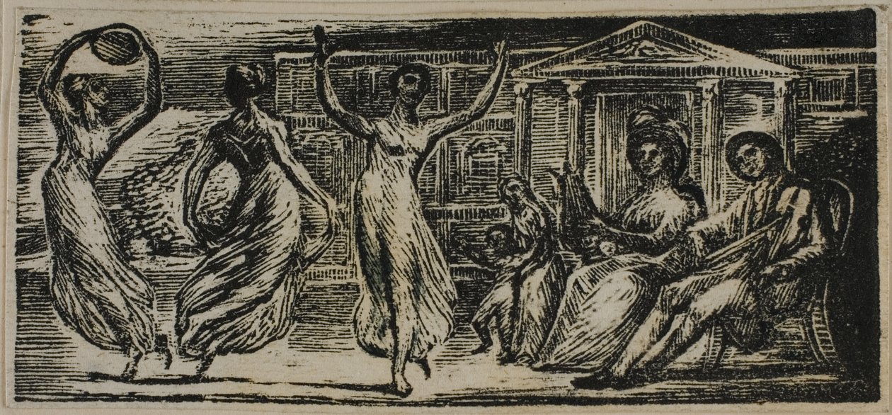 Menalcas Watching Women Dance, The Pastorals of Vergil tekijältä William Blake