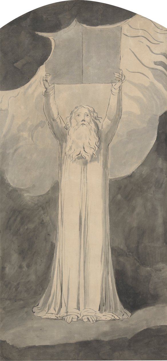 Mooses vastaanottaa lain tekijältä William Blake
