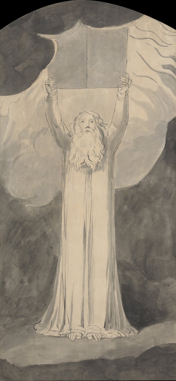 Mooses vastaanottaa lain tekijältä William Blake