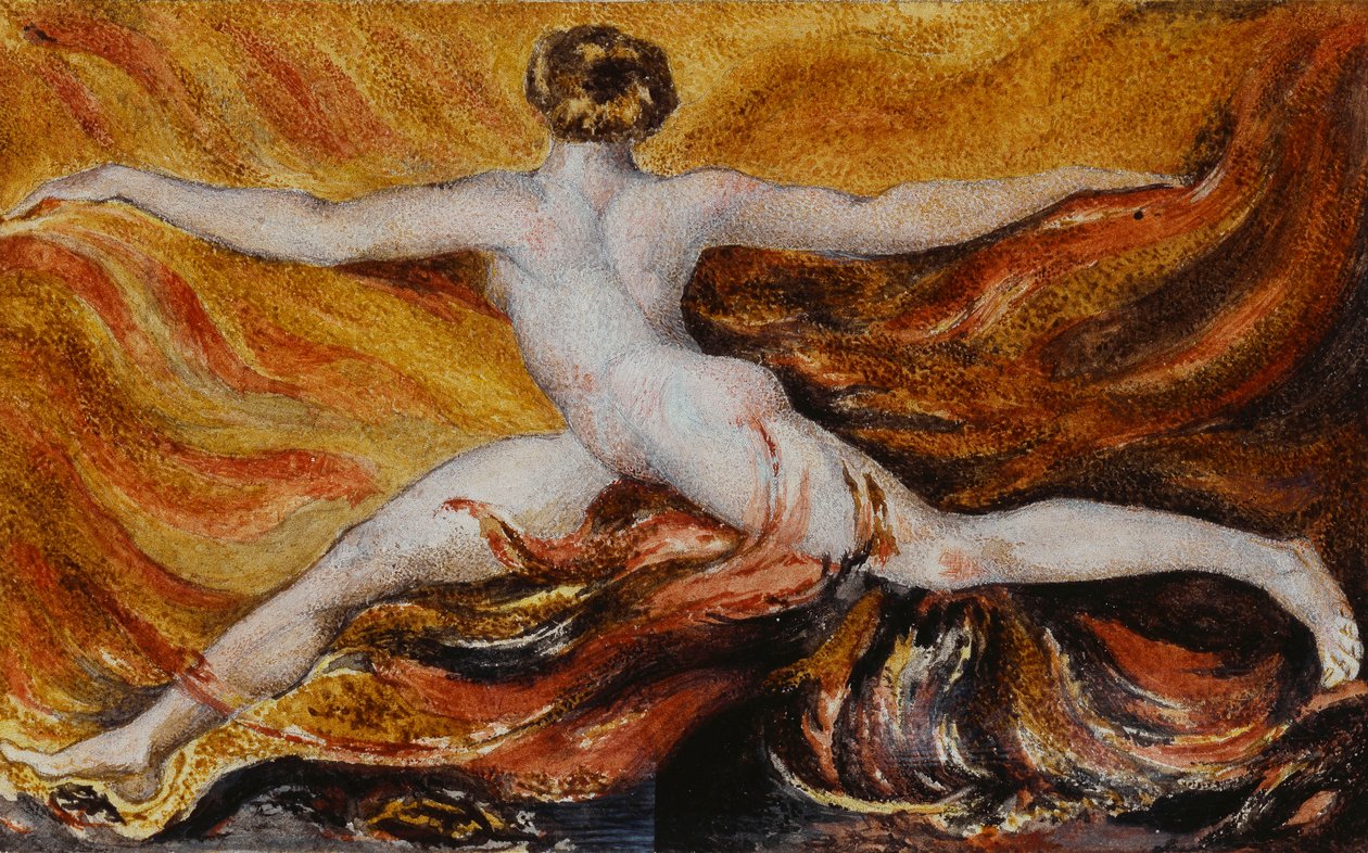 Vai niin! Flames of Furious Desires: Urizenin levy 3, 1796 tekijältä William Blake