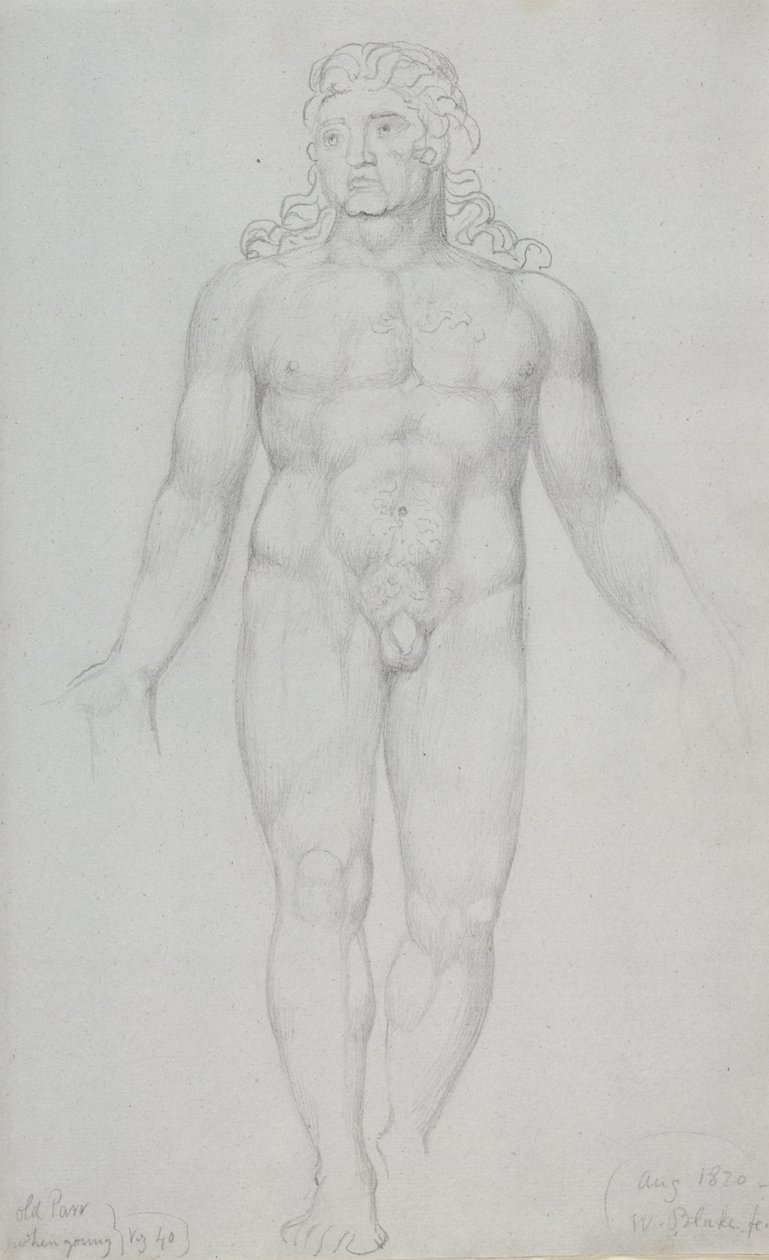 Vanha Parr nuorena, 1820 tekijältä William Blake