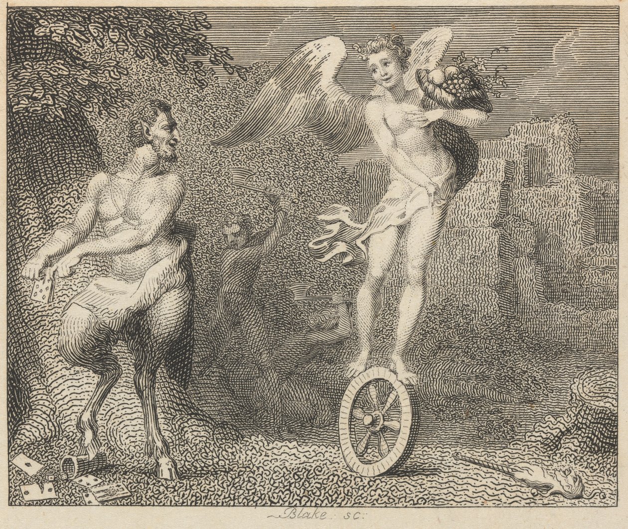 Pan ja Fortune tekijältä William Blake