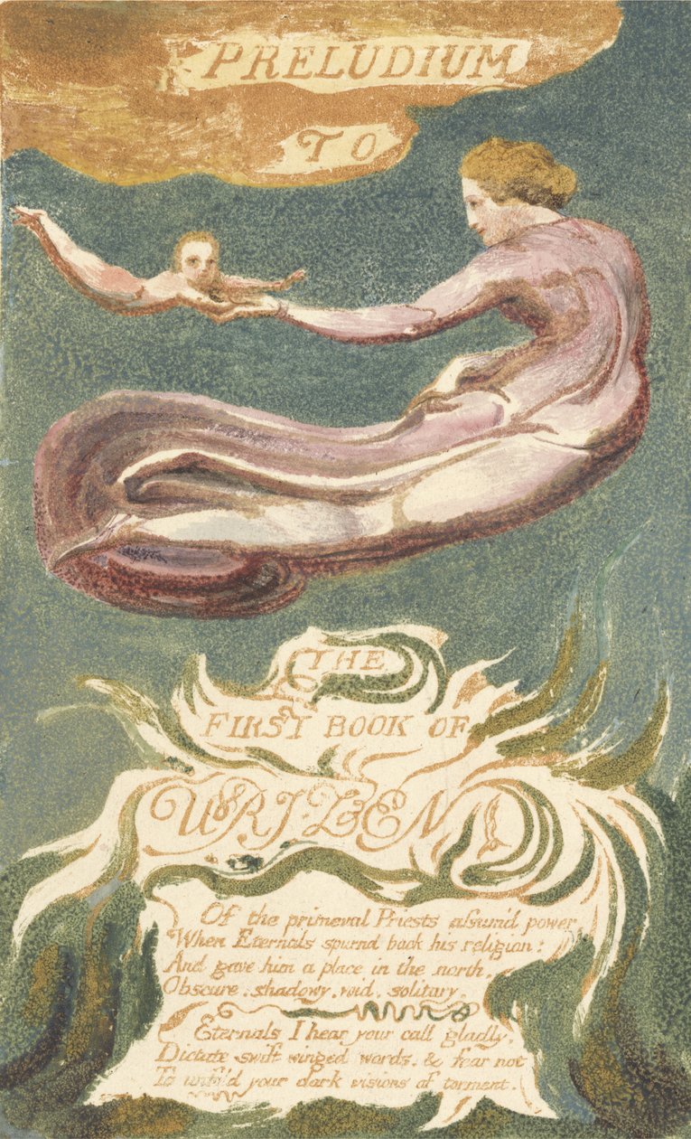 "Preludium to the Book of Urizen", levy 2 kirjasta "The First Book of Urizen" tekijältä William Blake