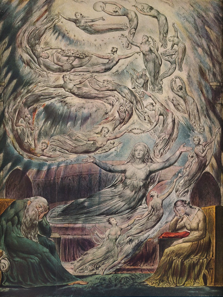 Kuningatar Katherines Dream, v. 1825 tekijältä William Blake
