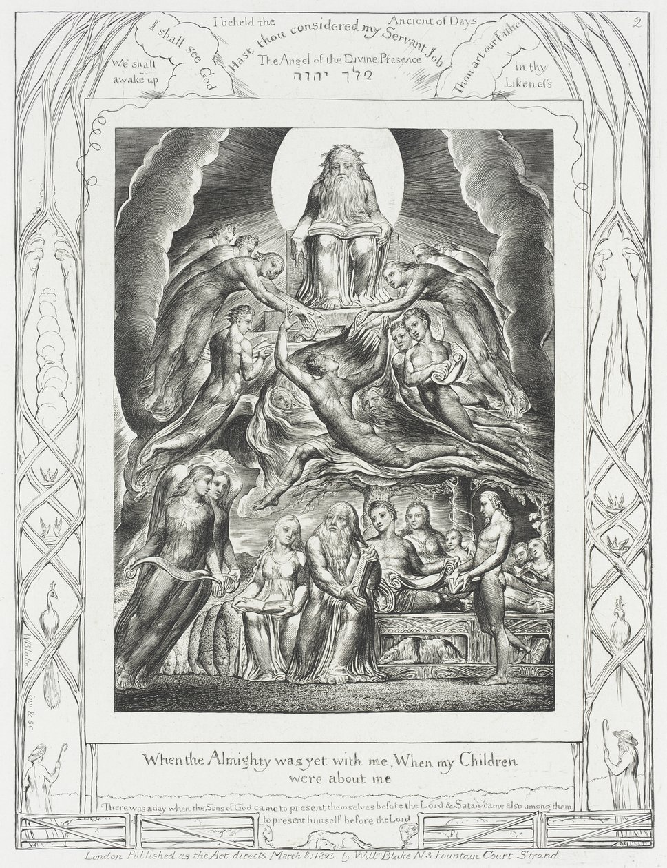 Saatana Jumalan edessä tekijältä William Blake