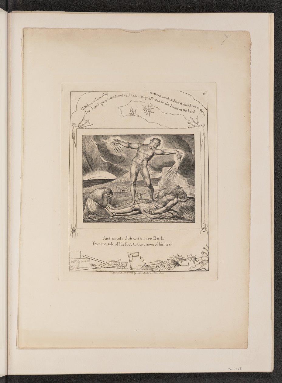 Saatana lyö työtä kiehuen tekijältä William Blake