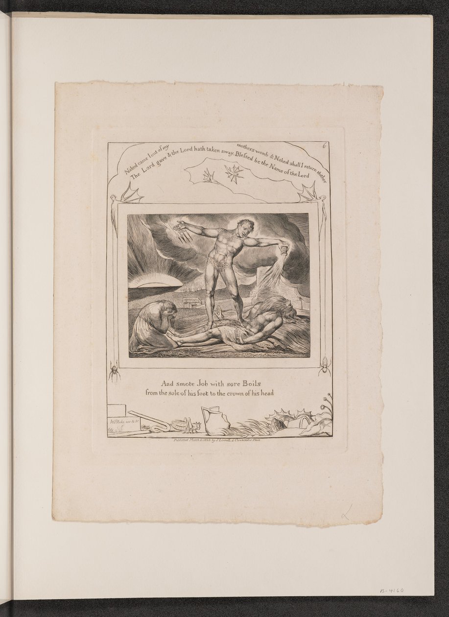 Saatana lyö työtä kiehuen tekijältä William Blake