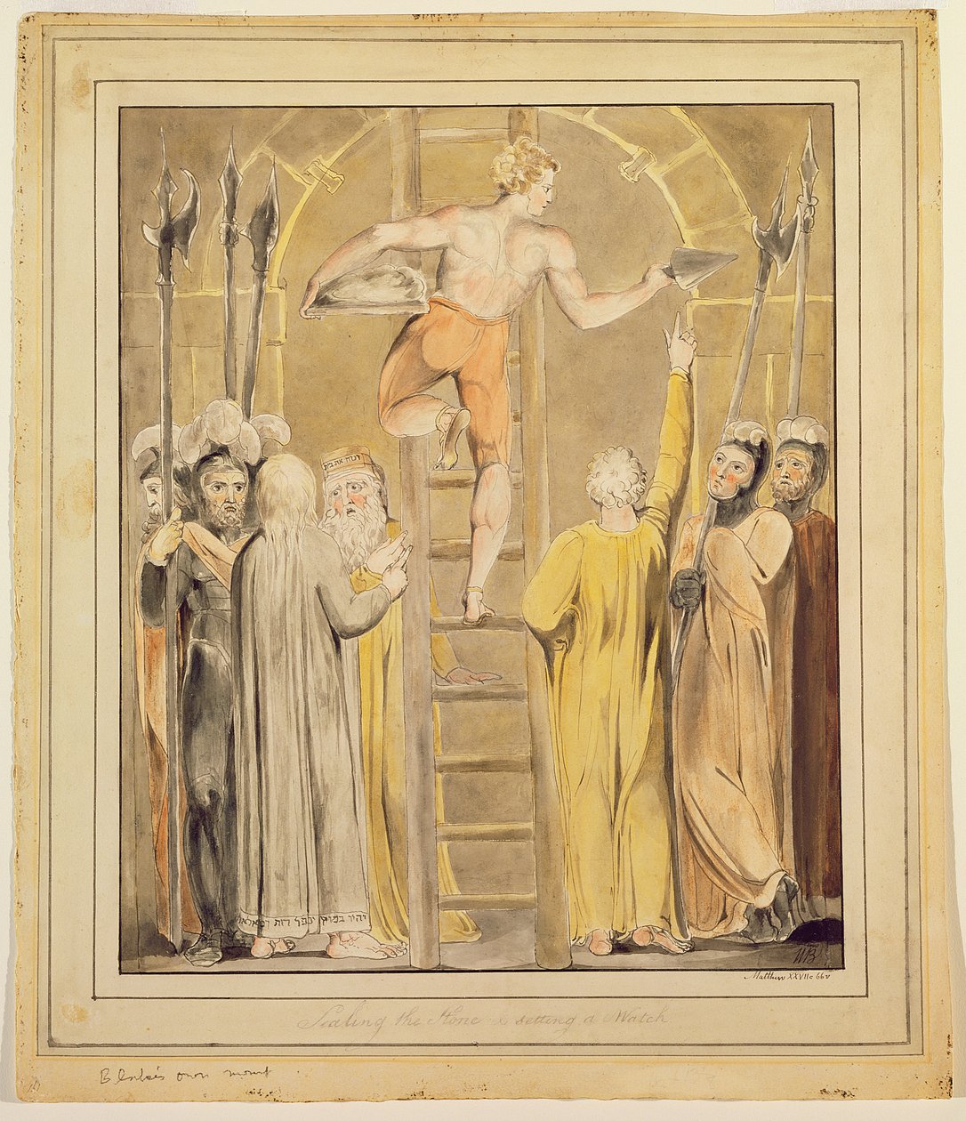Kiven sulkeminen ja kellon asettaminen tekijältä William Blake