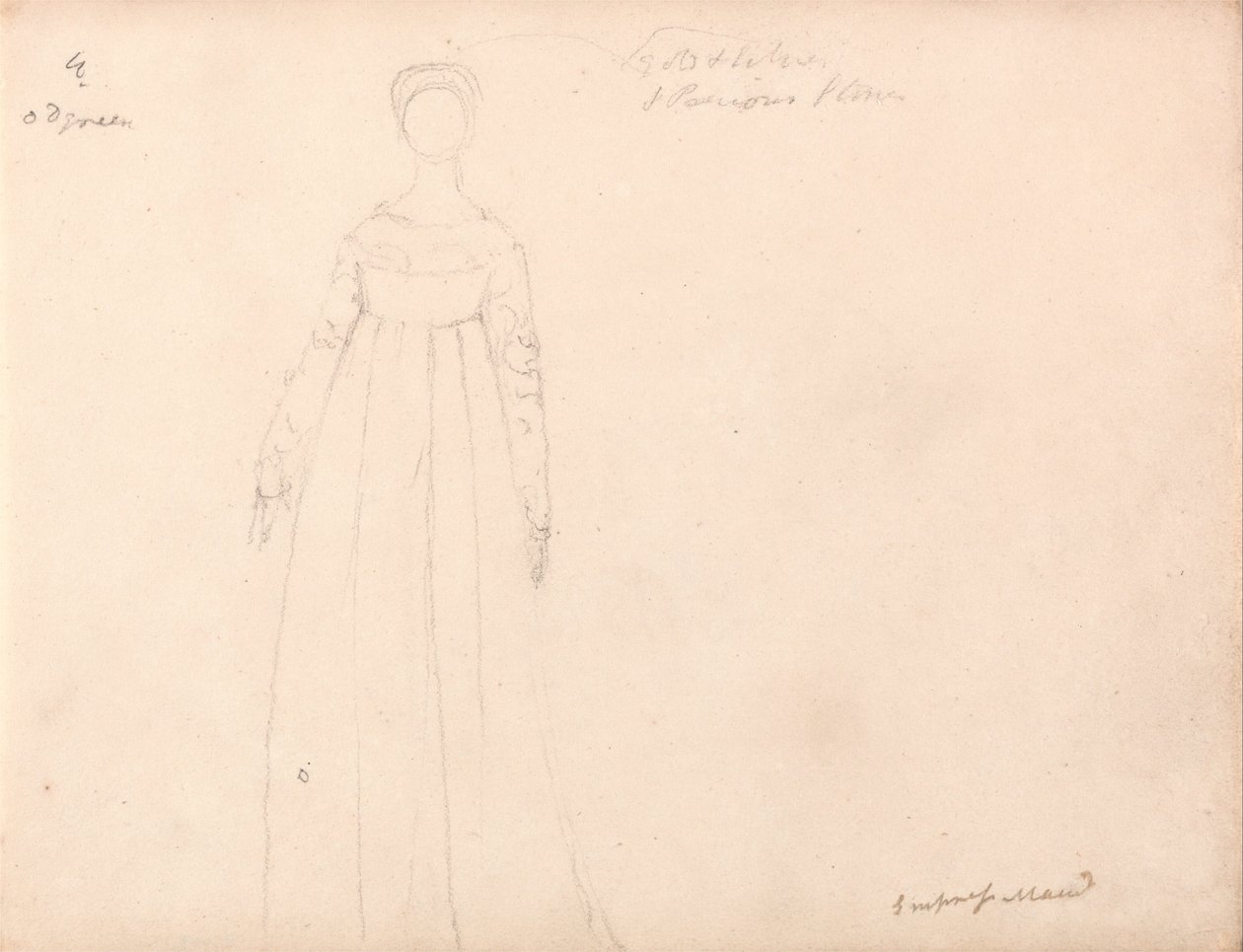 Arkki Blake-Varleyn luonnoskirjasta 1819, sivut 27 ja 28 tekijältä William Blake