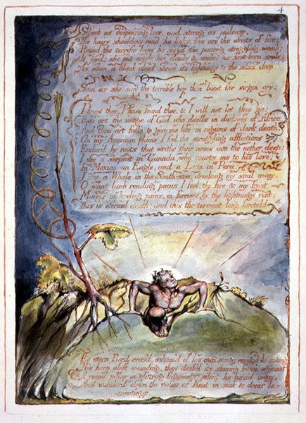 "Silent as Despairing Love", levy 2 elokuvasta "America, a Prophecy" tekijältä William Blake