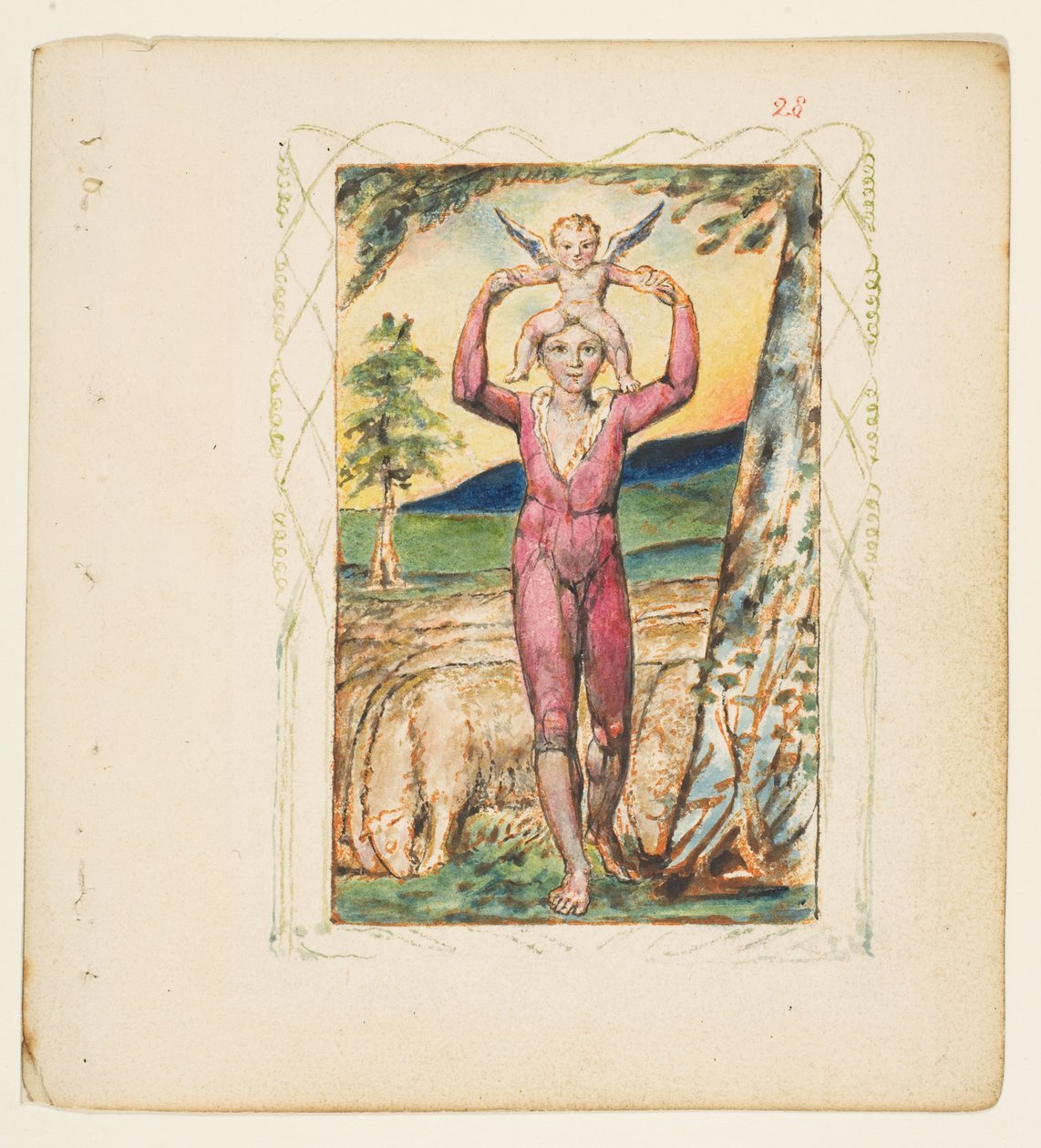 Songs of Experience: Frontispiece, n. 1825. tekijältä William Blake