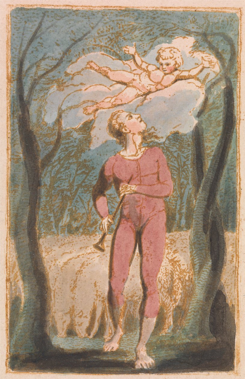 Songs of Innocence, etulehti (kuva 1) tekijältä William Blake