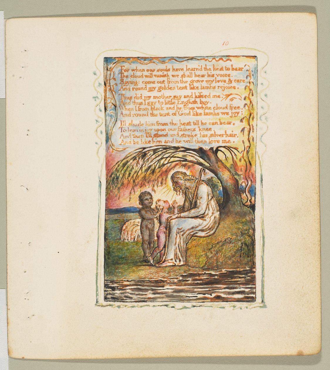 Songs of Innocence and of Experience: Little Black Boy toinen levy, n. 1825. tekijältä William Blake