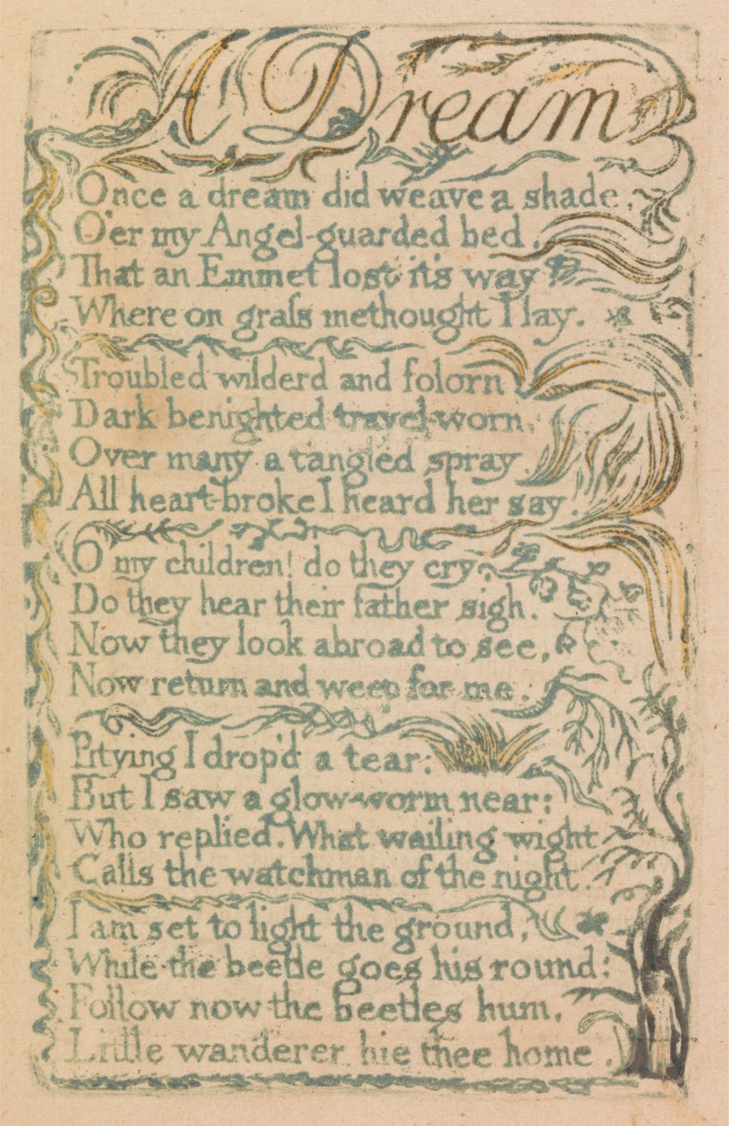 Songs of Innocence and of Experience, levy 14, "Laughing Song" (Bentley 15) tekijältä William Blake