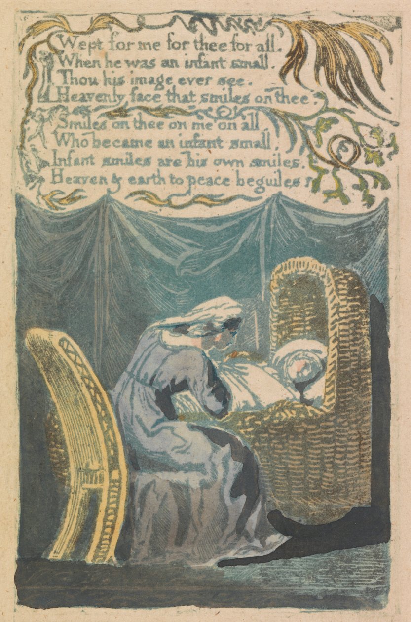 Songs of Innocence and of Experience, levy 26, "A Cradle Song" (Bentley 16) tekijältä William Blake