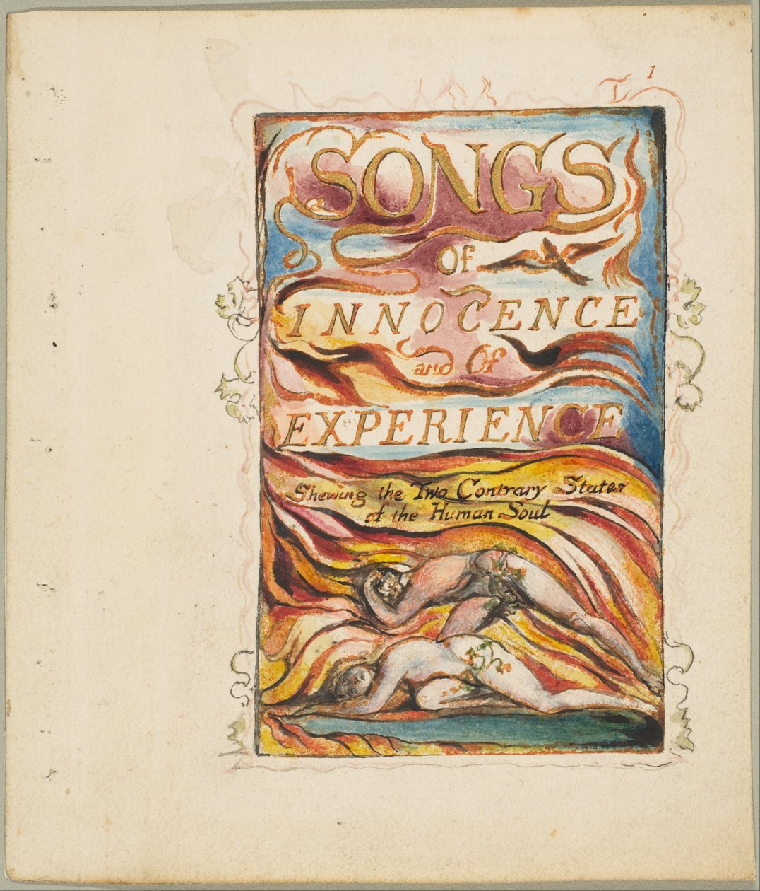 Songs of Innocence and of Experience, Showing the Two Contrary State of the Human Sou..., n. 1825. tekijältä William Blake