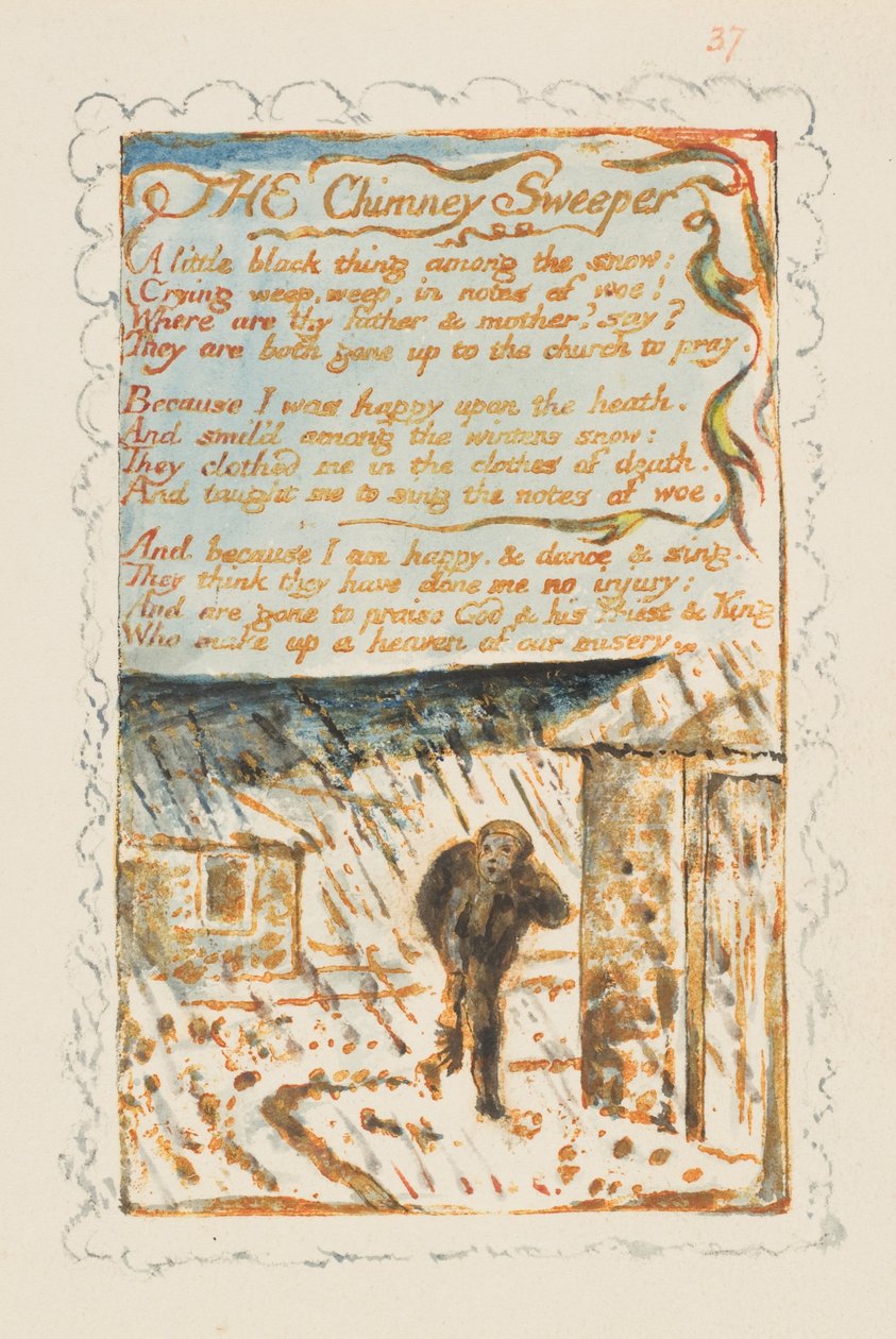 Songs of Innoence and Experience: Savupiipunlakaisu, n. 1825. tekijältä William Blake