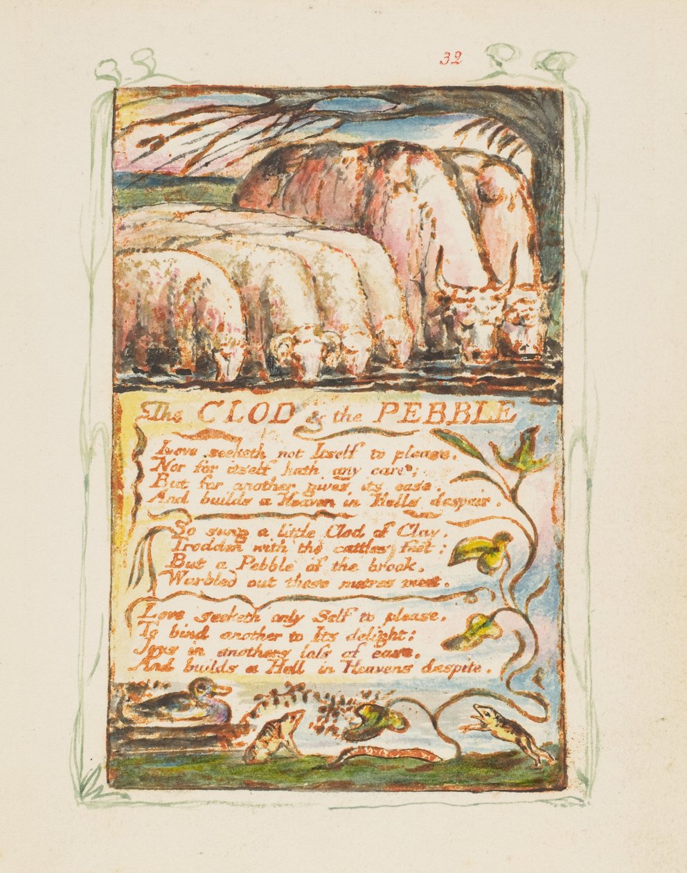Songs of Innocence and of Experience: The Clod and the Pebble, n. 1825. tekijältä William Blake