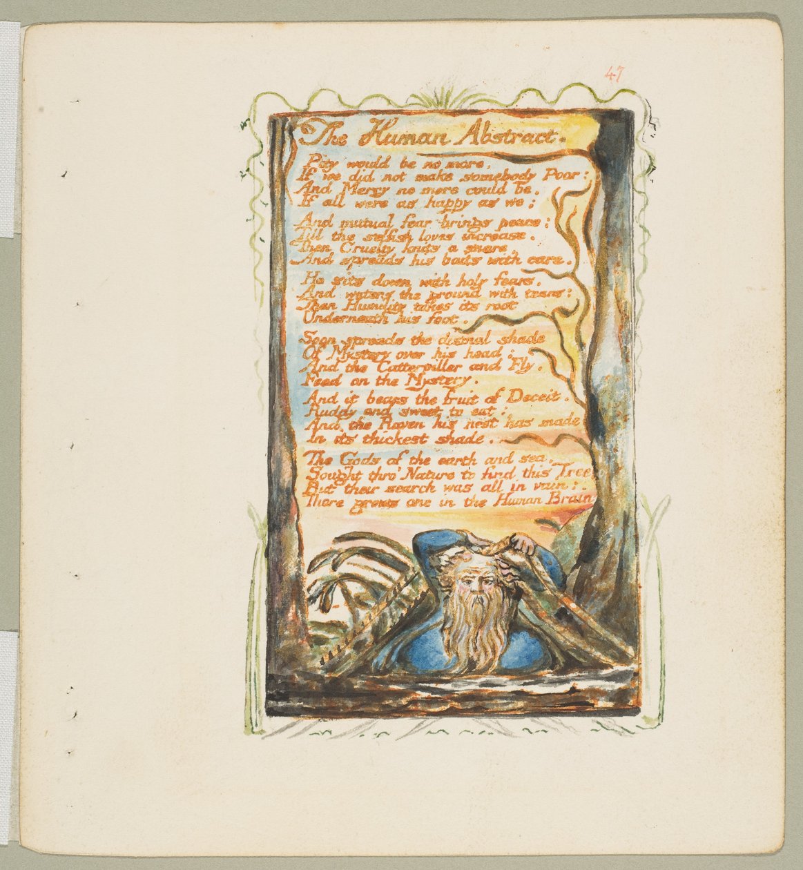Songs of Innocence and of Experience: The Human Abstract, n. 1825. tekijältä William Blake