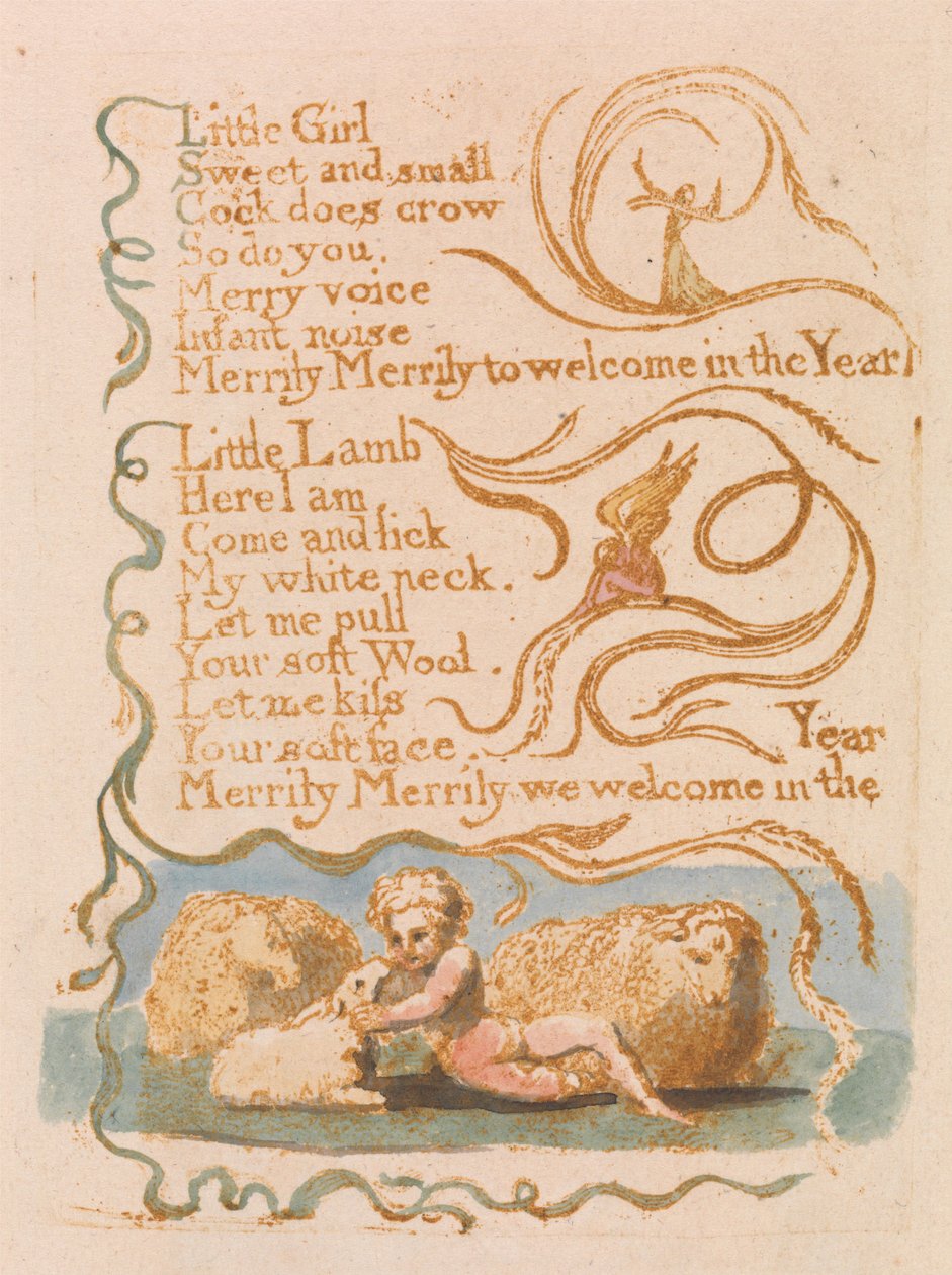 Frühling (Tafel 26) tekijältä William Blake