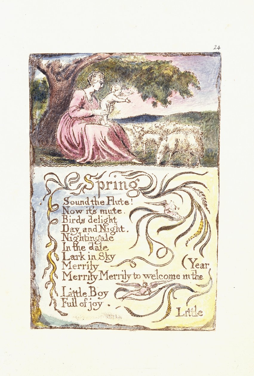 kevät, 1789 tekijältä William Blake