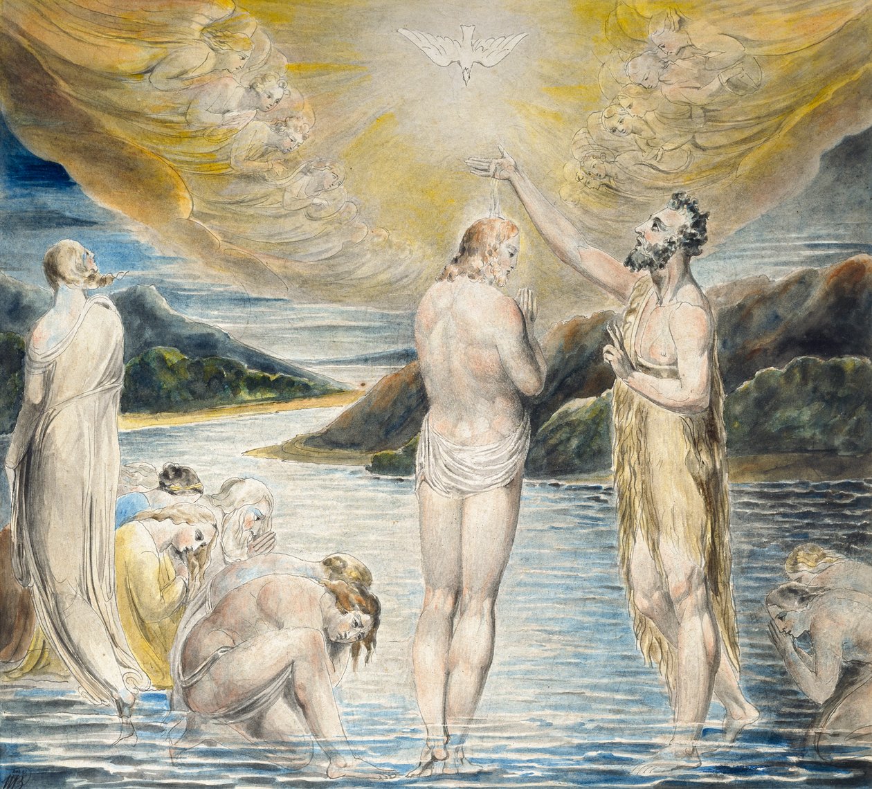 Kristuksen kaste, 1803 tekijältä William Blake