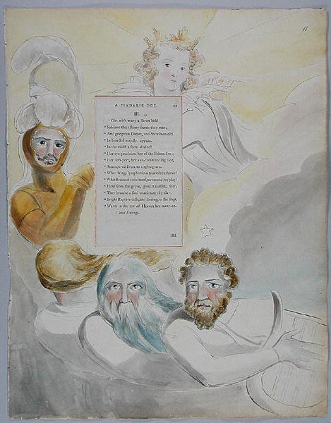 The Bard, malli 63 teoksesta "The Poems of Thomas Gray". tekijältä William Blake