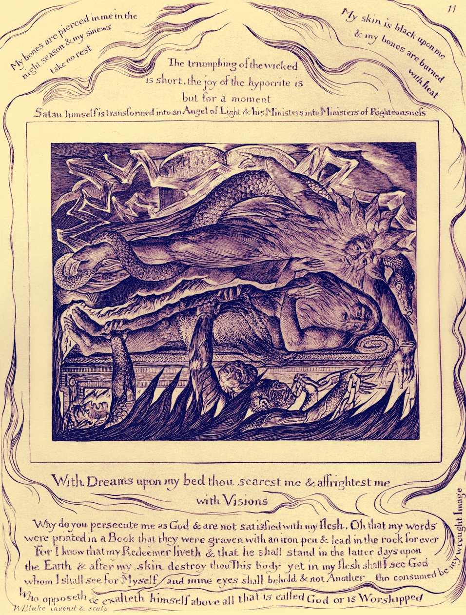 William Blaken Job-kuvitukset tekijältä William Blake