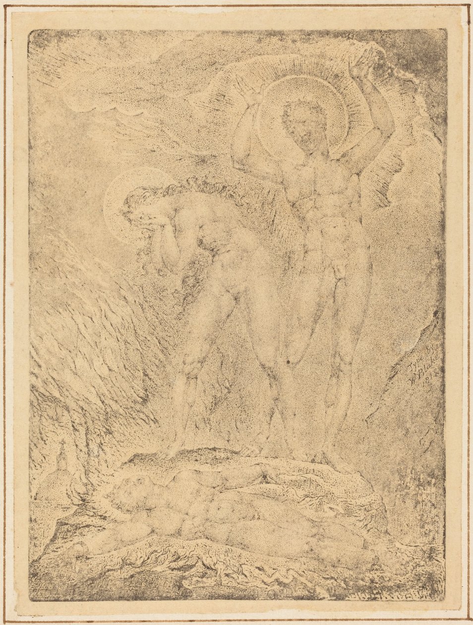 The Chaining of Orc tekijältä William Blake