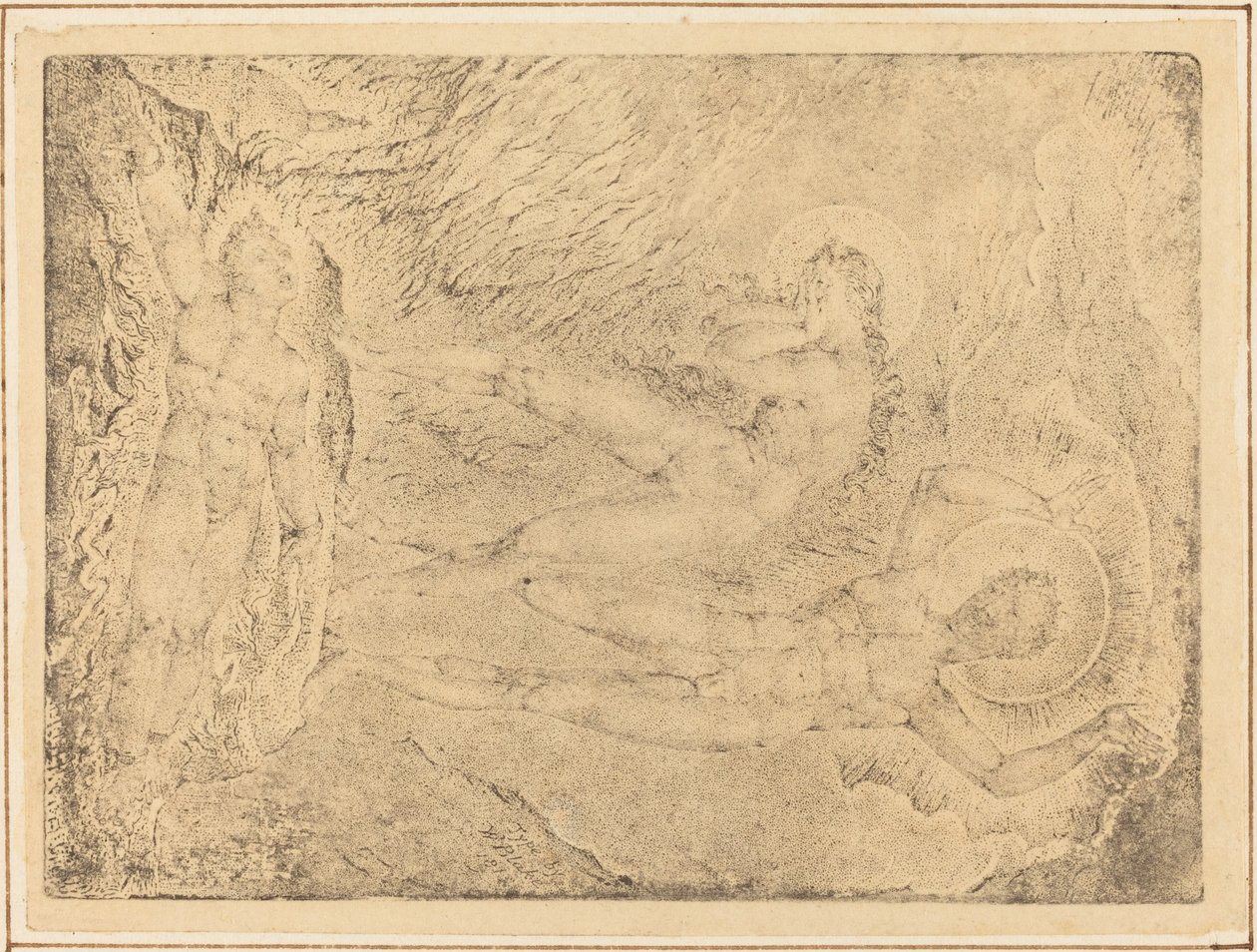 The Chaining of Orc, 1812. tekijältä William Blake