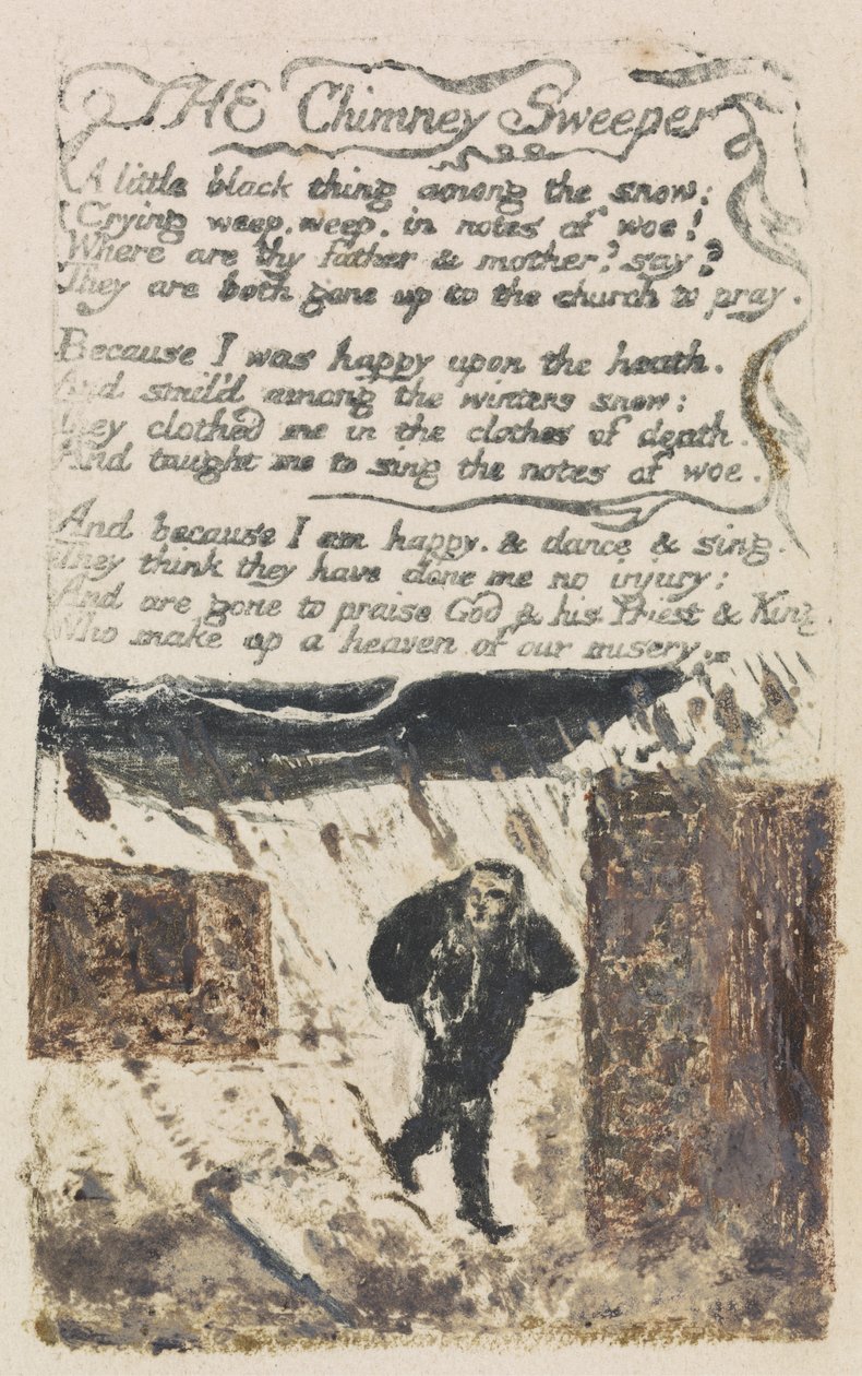 "The Chimney Sweeper", levy 45 kappaleesta "Songs of Experience" tekijältä William Blake