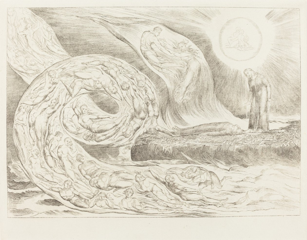 Kiihkeiden ympyrä: Paolo ja Francesca tekijältä William Blake