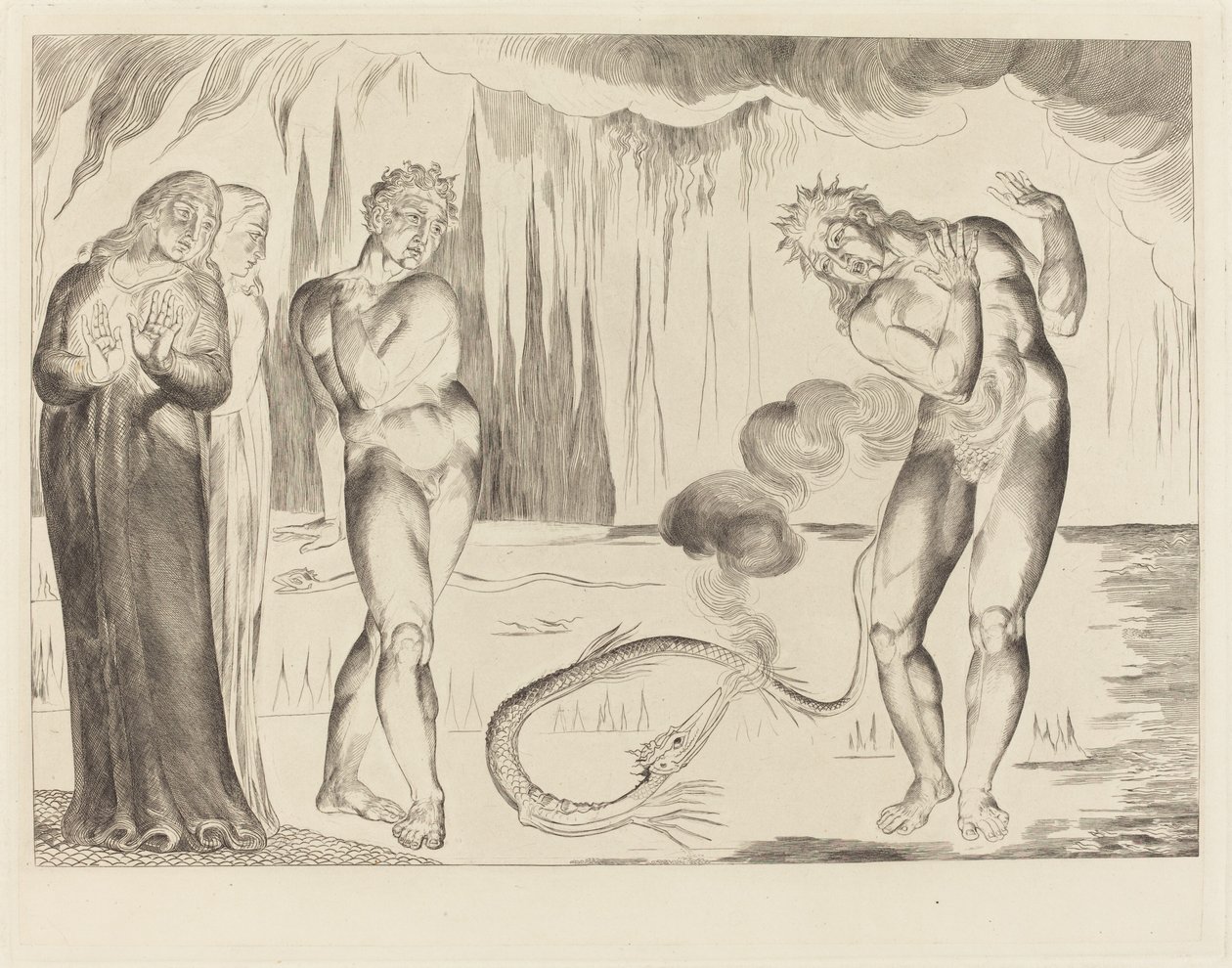 Varkaiden ympyrä; Buoso Donati Käärme hyökkäsi tekijältä William Blake