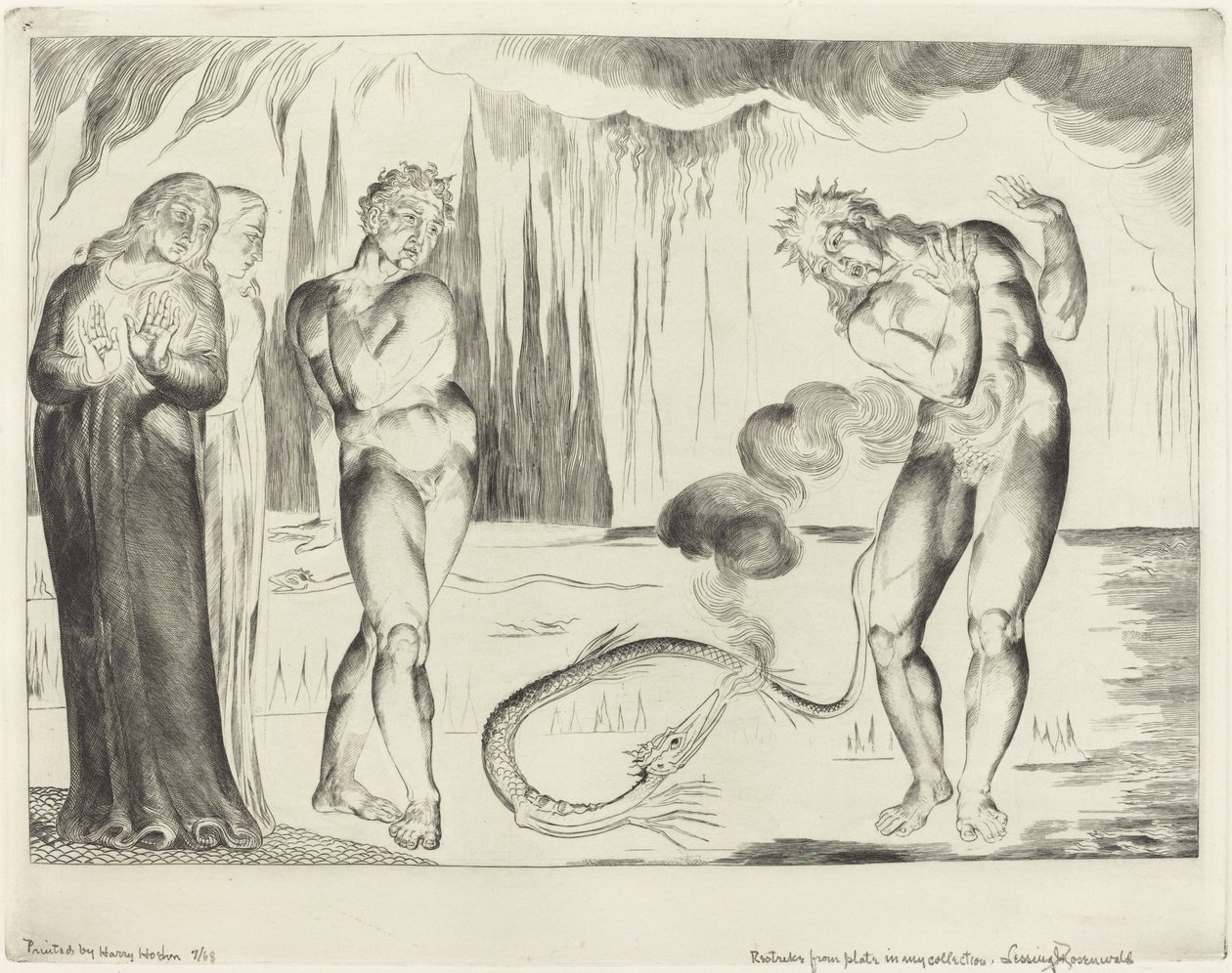 Varkaiden ympyrä; Buoso Donati Käärme hyökkäsi tekijältä William Blake