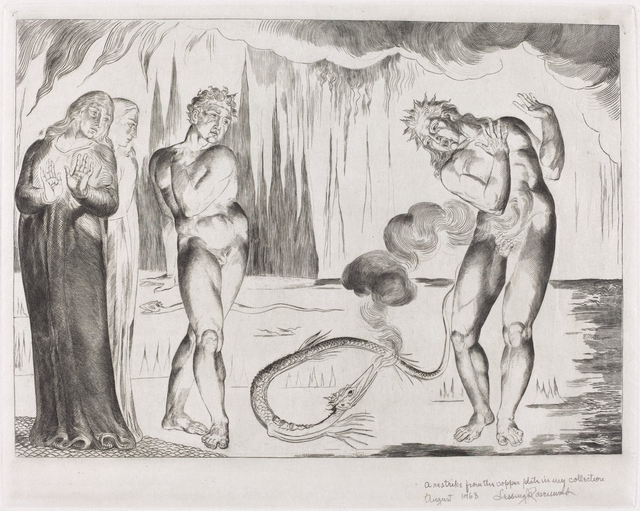Varkaiden ympyrä; Buoso Donati Käärme hyökkäsi tekijältä William Blake