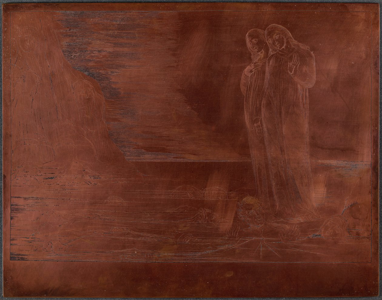 Pettureiden piiri; Danten jalka potkaisee Bocca degli Abatia tekijältä William Blake