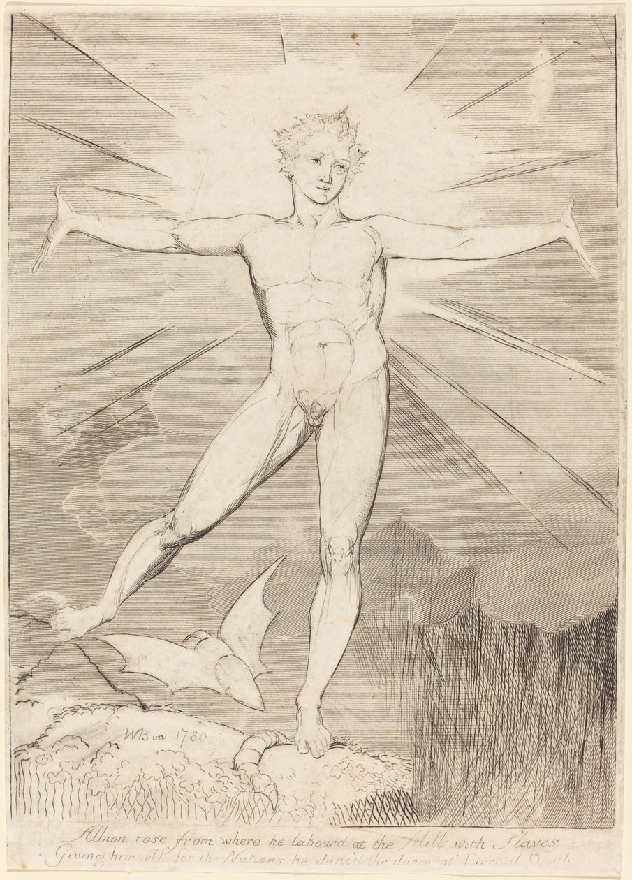 The Dance of Albion Glad Day, n. 18031810. tekijältä William Blake