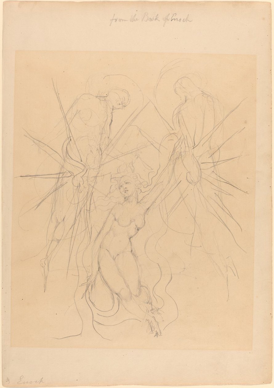 Enkelien laskeutuminen yhdelle ihmisten tyttärestä tekijältä William Blake