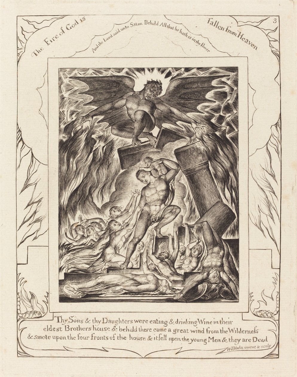 Jobin poikien tuhoaminen tekijältä William Blake