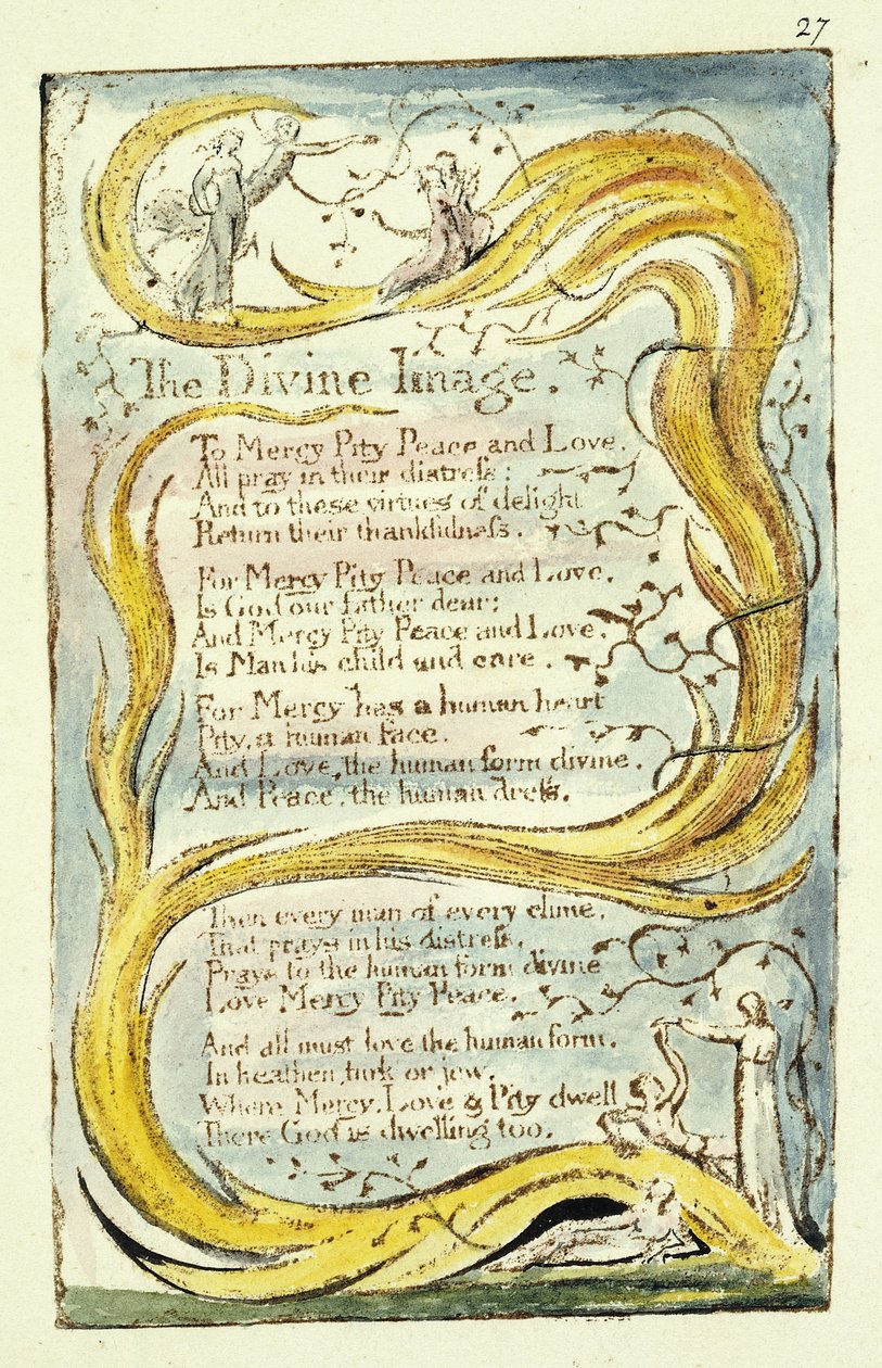 Jumalallinen kuva, 1789 tekijältä William Blake