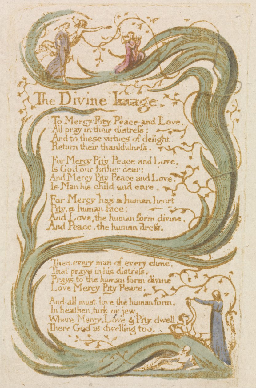 "The Divine Image", levy 12 kappaleesta "Songs of Innocence" tekijältä William Blake