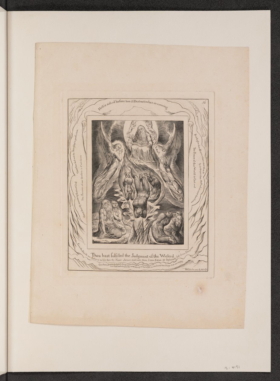 Saatanan lankeemus, 1825. tekijältä William Blake