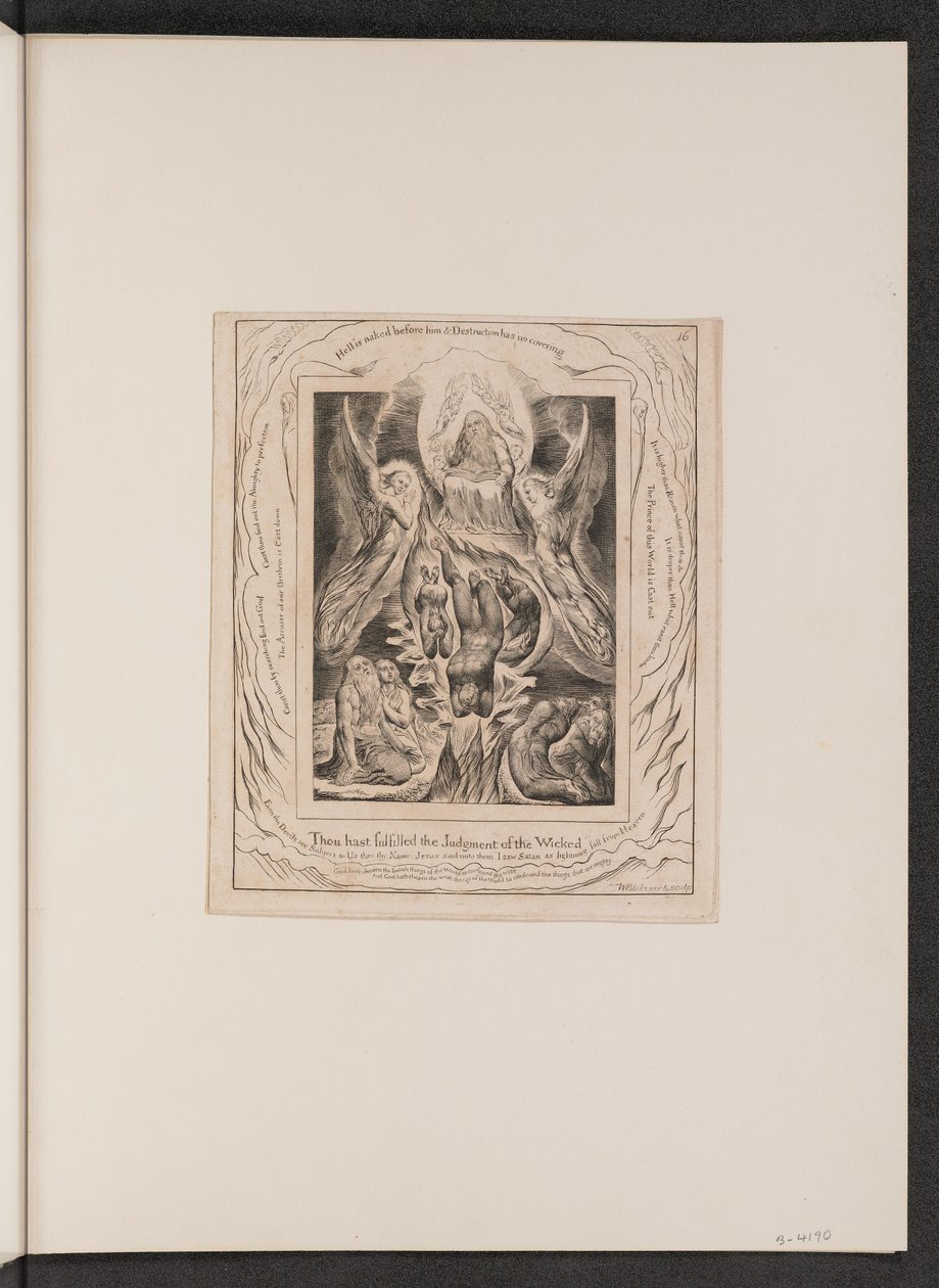 Saatanan lankeemus, 1825. tekijältä William Blake