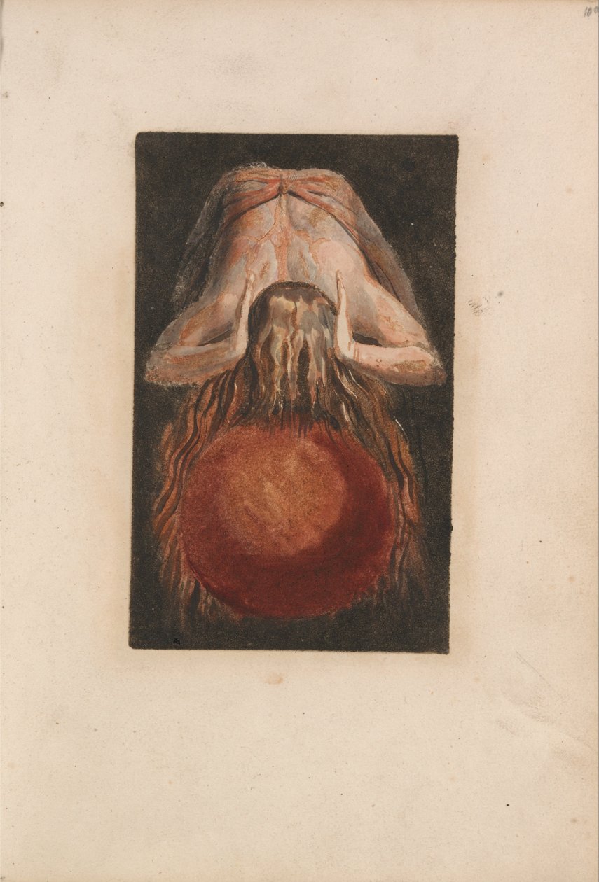 Ensimmäinen Urizenin kirja, levy 11 (Bentley 17) tekijältä William Blake